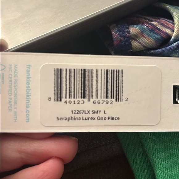 Frankie’s Bikinis Seraphina One Piece Cutout Swimsuit Colorful - Picture 7 of 7